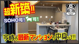 【超新築！2022年完成！】かわいいやないかい！今時の新築マンションの〇〇を見た！【SOHO・ペット可】