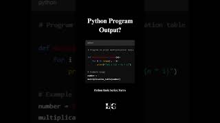 Python Basic Series: Part 6 - Multiplication Table 📝