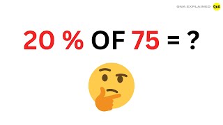 What is 20% of 75 ? || QnA Explained