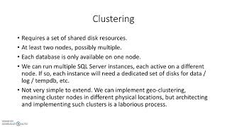 SQL Server Clustering vs Availability Groups