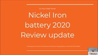 Nickel Iron Batteries for Solar