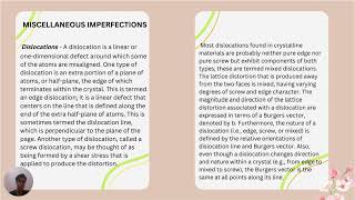 Olarve TC1 Imperfections in Solids