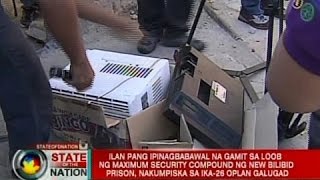 SONA: Ilang kontrabando sa maximum security prison sa Bilibid, nakumpiska sa ika-26 na Oplan Galugad