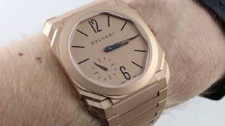 Bulgari Octo Finissimo Automatic (ROSE GOLD) 102912  BGOPGXTAUTO Review