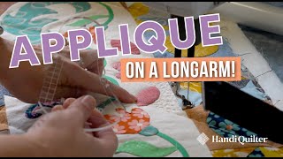 Quilting Around Applique on a Longarm