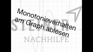 Monotonieverhalten am Graph ablesen