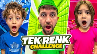 TEK RENK SAKLAMBAÇ CHALLENGE !! KUZEY ELİF RENGİNE GÖRE SAKLAN !!