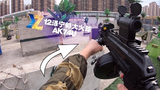 Airsoft 锦 明 12 改 塔 科 夫 泽 宁 特 大 火 球 海 外🕷️实 战 测 评 水弹下场