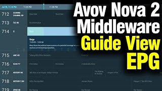 Avov Nova 2 - Guide View - EPG Review