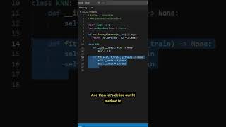 KNN From Scratch In Python | Machine Learning Tutorial #shorts #coding #programming