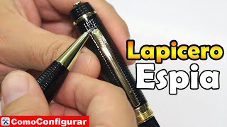 Lapicero Espia Bolígrafo con Cámara Espía Full HD en Colombia - Comoconfigurar