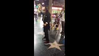 OG Scorpio getting down at Hollywood Blvd.