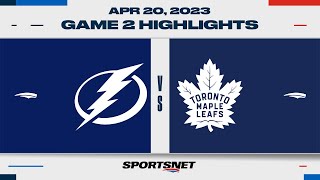 NHL Game 2 Highlights | Lightning vs. Maple Leafs - April 20, 2023