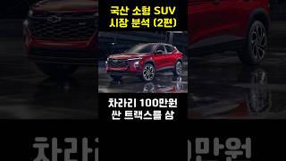 국산 소형SUV 시장 분석 (2편)