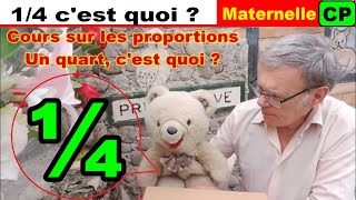 Un quart c’est quoi ?| Calculs en Maternelle / CP #2