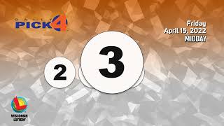 Wisconsin Lottery Midday Draw 04/15/2022