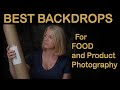 Best afortable food and product photography backdrops