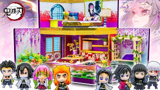 【鬼滅の刃】お館様 ​✨ 産屋敷 耀哉のミニチュアドールハウスをDIY ✨ 胡蝶しのぶ、冨岡義勇、甘露寺蜜璃、伊黒小芭内、時透無一郎、煉獄杏寿郎、宇髄天元、不死川実弥、悲鳴嶼行冥✨柱合会議🍭#73