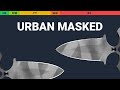 Shadow Daggers Urban Masked - Skin Float And Wear Preview