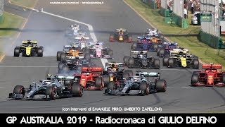Gp AUSTRALIA 2019 - Radiocronaca di Giulio Delfino - VALTTERI BOTTAS vince a MELBOURNE (Radio Rai)