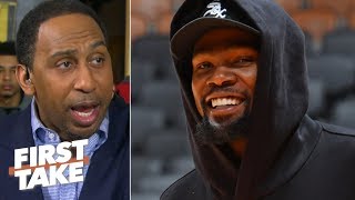 The Warriors' Game 2 win buys Kevin Durant more time to return - Stephen A. | First Take