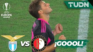 ¡GOL DEL BEBOTE! Santi Giménez debuta con gol | Lazio 4-1 Feyenoord | UEFA Europa League 22/23J1