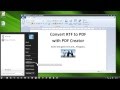 How to Convert RTF to PDF