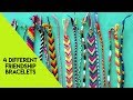 4 different techniques to make friendship bracelets