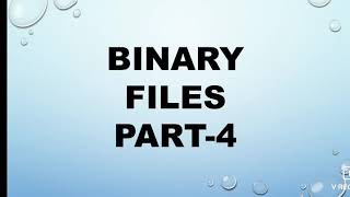 append operation on binary file