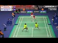 badminton zheng si wei zhang shu xian chn vs chan peng soon toh ee wei mas mixed doubles match