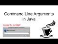 Using Command Line arguments in Java | Guess the number game