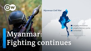 Myanmar conflict: Insurgent groups and the military junta battle for control | DW News