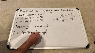 Trigonometry - Proving the Pythagorean Identities