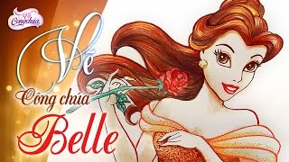 Cách vẽ Công chúa Belle trong phim hoạt hình Người đẹp và quái vật của Walt Disney