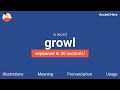 GROWL - Meaning and Pronunciation