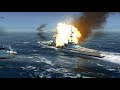 Atlantic Fleet DKM Hutten and Bismarck Vs HMS Lion and USS North Carolina