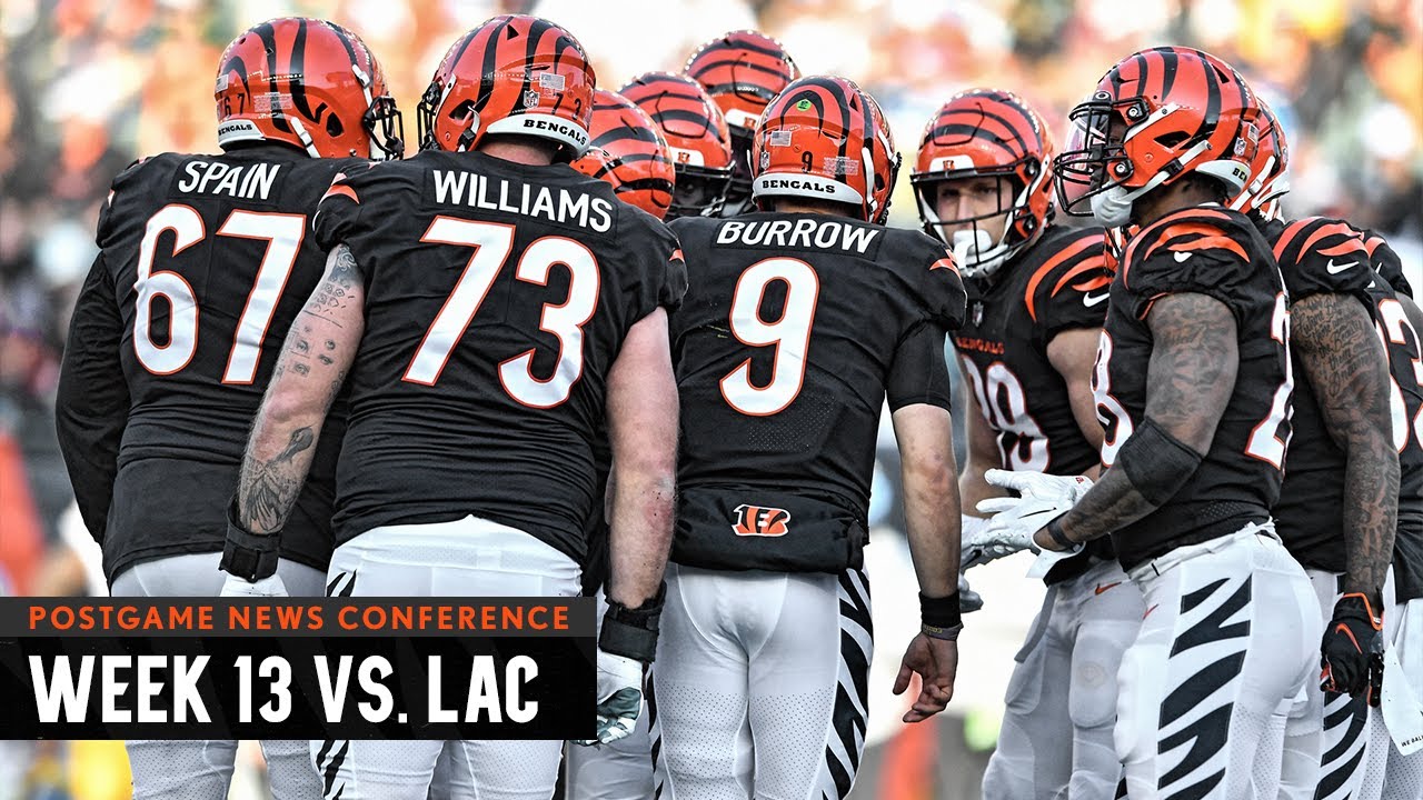 Bengals Postgame News Conference | Week 13 Vs. Los Angeles Chargers ...