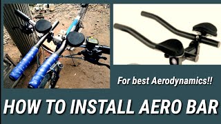 HOW TO INSTALL AERO BAR (budget aero bar)