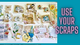 21 Super Cute EMBELLISHMENTS - Easy & Fast to Make - using Lace & Paper Scraps