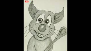 How to draw ratatouille 🐀||pencil drawing
