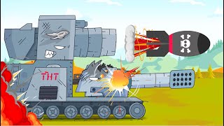 Tanks attacked the enemy. Tank for kids. World of tanks cartoon. Monster Truck Cartoons for children
