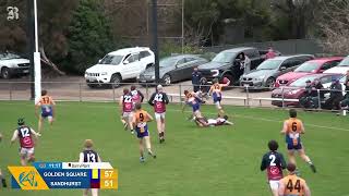 Bendigo Rd 12 Golden Square v Sandhurst match highlights