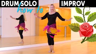 Belly Dance Drum Solo First Steps to Improv with Neon INSTANT WORLDWIDE VIDEO WorldDanceNewYork.com