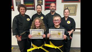 Mountaintop Martial Arts. Kids Karate-Do. Yellow Belt Test. Adelyn \u0026 Kroy.