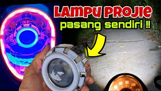 CARA PASANG LAMPU LED PROJIE SCOOPY FI 2015