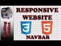 Responsive Website HTML5 and CSS3 3 - Navbar