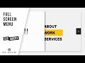 Full Screen Menu | CSS - JQUERY Tutorial