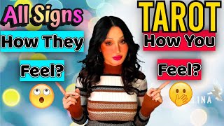 All Signs Tarot😲Your Situation - You \u0026 Cross-Watcher - How They feel -How You feel🧐💭