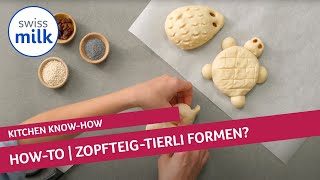 Wie kann ich Zopfteig-Tierli formen? | How-to-Video | Swissmilk (2020)