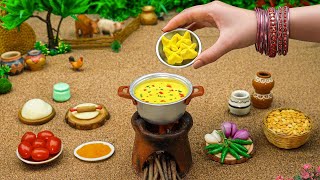 Miniature Dal Dhokli Recipe 😍 How To Make Traditional Gujarati Dal Dhokli in Tiny Village